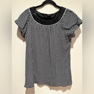 NWOT Style & Co Black and White Print Top